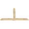 Ekena Millwork Eugene Rough Sawn Timber Gable Bracket, Douglas Fir, 72"W x 45"H x 2"D x 6"F, 15/12 Pitch GBW072X45X0206EUG00RDF - alternate 5